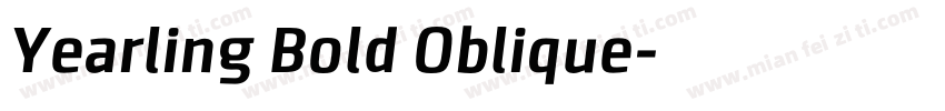 Yearling Bold Oblique字体转换